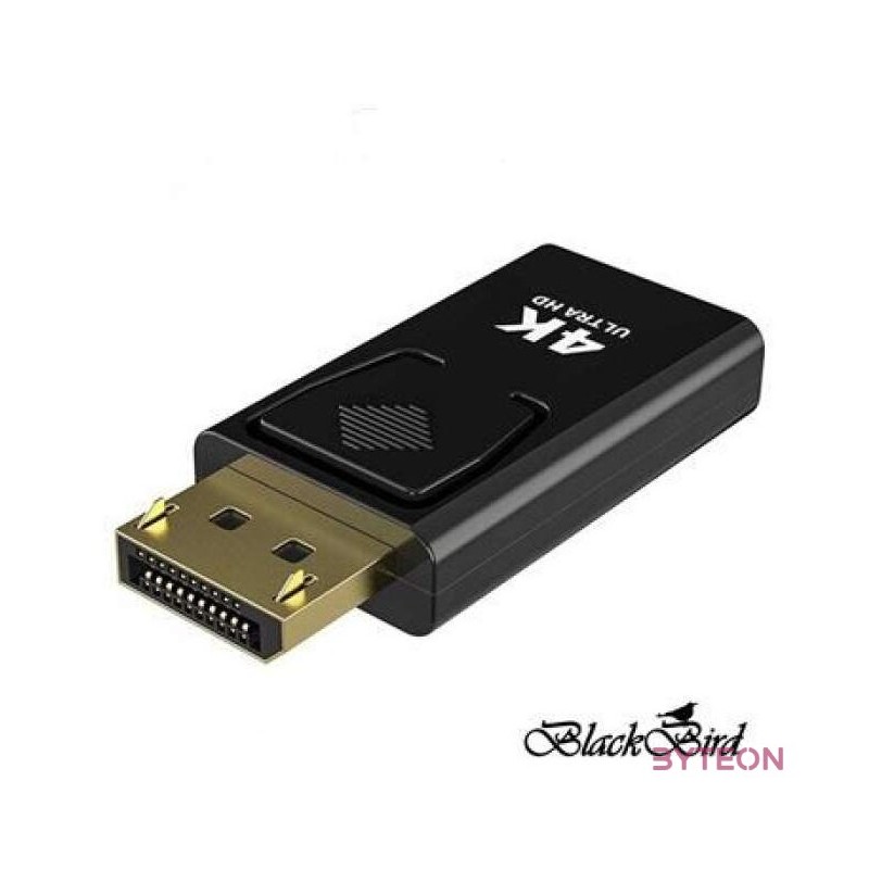 BLACKBIRD Adapter Displayport 1.2 male to HDMI female 4K passzív, Fekete