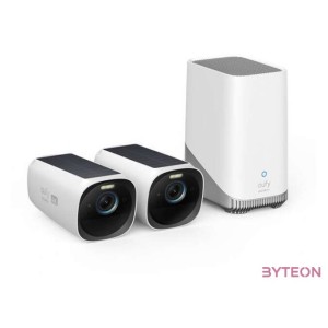 ANKER EUFYCAM3 S330 Biztonsági Kamera Rendszer (21) 4K, Beépített Napelem, WiFi-s, vízálló, kültéri - T88713W1