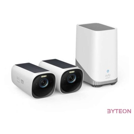 ANKER EUFYCAM3 S330 Biztonsági Kamera Rendszer (21) 4K, Beépített Napelem, WiFi-s, vízálló, kültéri - T88713W1