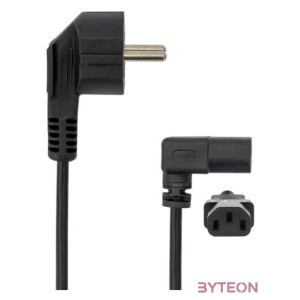 SBOX Kábel, CABLE C-13 PC - SCHUKO POWER, Angled 90, 2 m