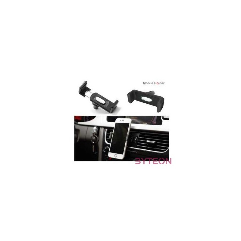 BLACKBIRD Autós Telefontartó Szellőzőrácsra, Fekete