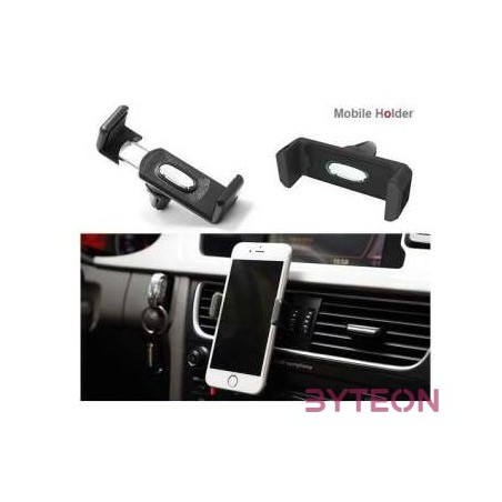 BLACKBIRD Autós Telefontartó Szellőzőrácsra, Fekete