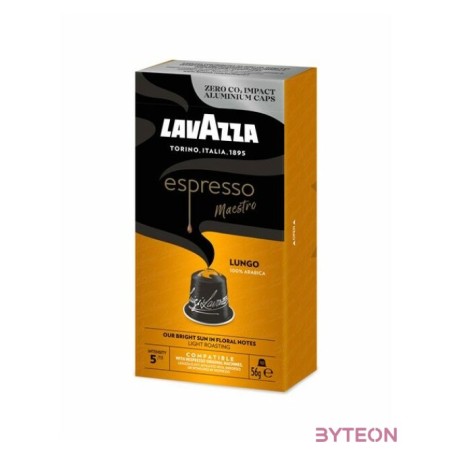 Lavazza Lungo Nespresso kompatibilis alumínium kapszula csomag 10 db x 5.6g, 100 Arabica