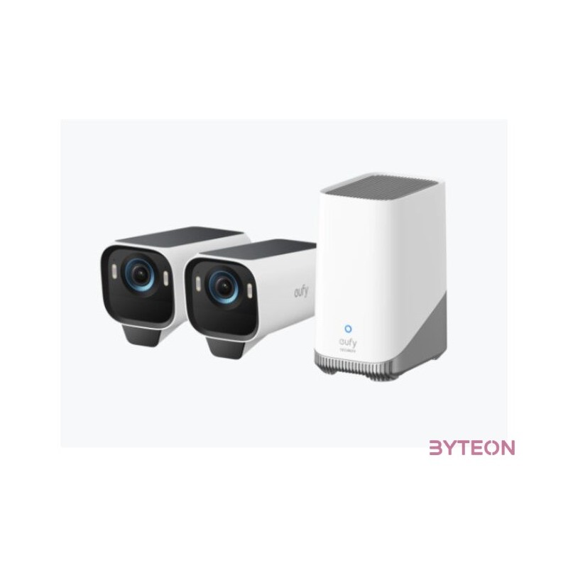 ANKER EUFYCAM S3 Pro Biztonsági Kamera Rendszer (21) 4K UHD, Beépített Napelem, BionicMind, kültéri - T88923W1