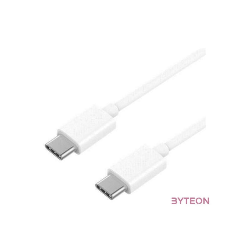 BLACKBIRD USB-C to USB-C Adatkábel 1m, Fehér (Gyári kivitel)