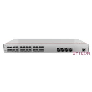 Huawei eKit Switch 24x1000Mbps (400W POE)  4x1GE (SFP)  1konzol port, iStack, Rackes - S310-24P4S