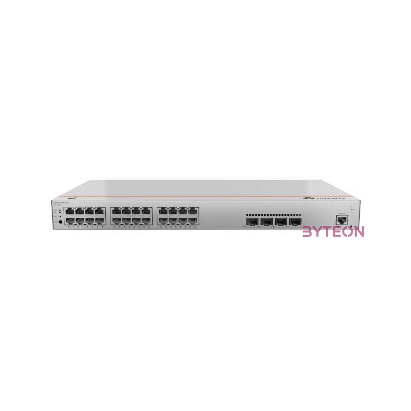 Huawei eKit Switch 24x1000Mbps (400W POE)  4x1GE (SFP)  1konzol port, iStack, Rackes - S310-24P4S