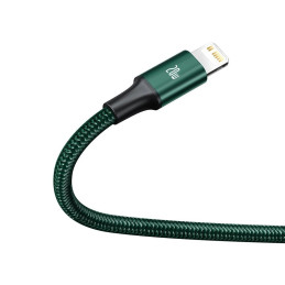 Baseus Rapid Series USB-C 3 az 1-ben kábel, mikro USB / Lightning / USB-C, 20 W, 1,5 m (zöld)