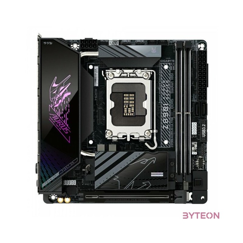 GIGABYTE Alaplap S1851 Z890I AORUS ULTRA INTEL Z890, mini-ITX