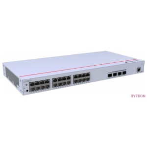 Huawei eKit Switch 24x1000Mbps (400W POE)  4x1GE (SFP)  1konzol port, iStack, Rackes - S310-24P4S