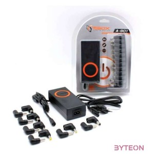 SBOX Notebook töltő, LAPTOP ADAPTER 90W