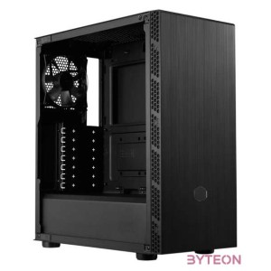 COOLER MASTER Ház ATX MasterBox 600 LITE, Tápegység nélkül, Üvegfalú, fekete