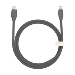 USB-C -kábel a Lightning Baseus Jelly, 20W, 1,2m (fekete)