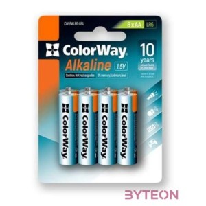 COLORWAY AA alkáli elem, (8 darab)