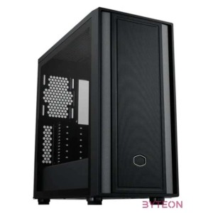 COOLER MASTER Ház ATX MasterBox 600 LITE, Tápegység nélkül, Üvegfalú, fekete