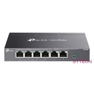 TP-LINK Switch 6x100Mbps(4xPOE) Fémházas (Omada), DS106P