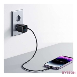 ANKER Hálózati Töltő, 323, 33W, USB-C, USB-A, EU, fekete -  A2331G11