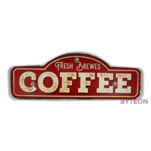 FOREVER LIGHT RETRO metál LED dekorációs lámpa COFFEE, USB, 5V, falra akasztható