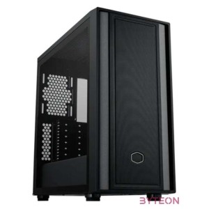 COOLER MASTER Ház ATX MasterBox 600 LITE, Tápegység nélkül, Üvegfalú, fekete