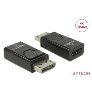 DELOCK Átalakító DisplayPort 1.2 male  HDMI female 4K passzív fekete