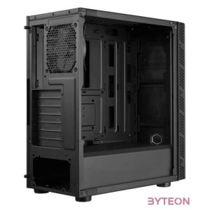 COOLER MASTER Ház ATX MasterBox 600 LITE, Tápegység nélkül, Üvegfalú, fekete
