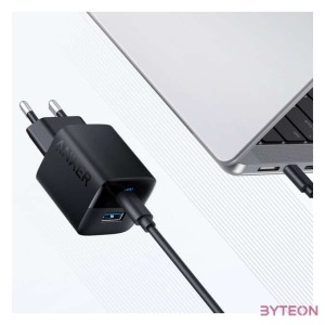 ANKER Hálózati Töltő, 323, 33W, USB-C, USB-A, EU, fekete -  A2331G11