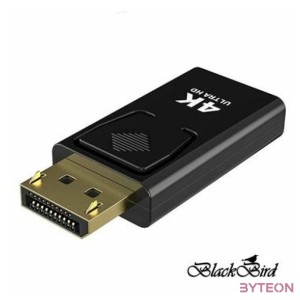BLACKBIRD Adapter Displayport 1.2 male to HDMI female 4K passzív, Fekete
