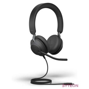 JABRA Fejhallgató - Evolve2 40 SE UC Teams Stereo Vezetékes USB-C, Mikrofon