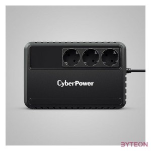 CYBERPOWER UPS BU650EG (3 Schuko) 650VA (360 W), 230V Power-Saving LINE-INTERAKTÍV szünetmentes elosztó, AVR