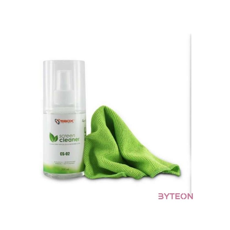 SBOX Tisztítószer CS-02, SCREEN CLEANER