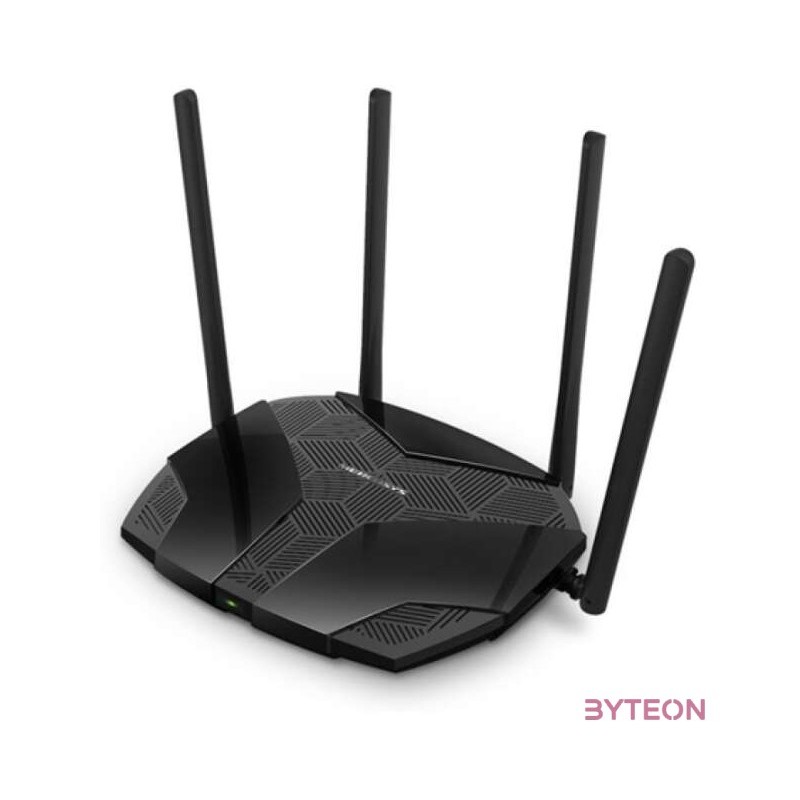 MERCUSYS Wireless Router Dual Band AX1500 1xWAN(1000Mbps)  3xLAN(1000Mbps), MR60X