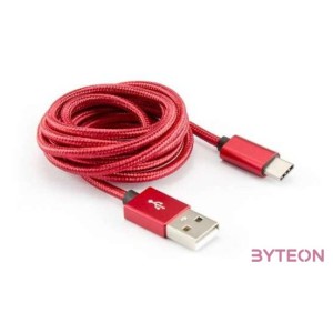 SBOX Kábel, CABLE USB Male - TYPE-C Male 1.5 m Red