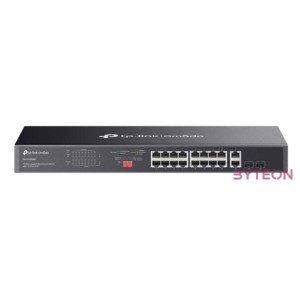TP-LINK Switch 16x1000Mbps (POE)  2xGigabit SFP Fémházas Rackes, DS1018GMP
