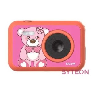 SJCAM Kids Camera FunCam, Bear, 5MP, 1080P felbontás, videó és fotó mód, játék funkció, LCD kijelző, 32GB- ig