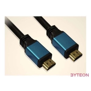 WIRETEK kábel HDMI Összekötő 5m, Male,Male, v2.0, Fém csatlakozó