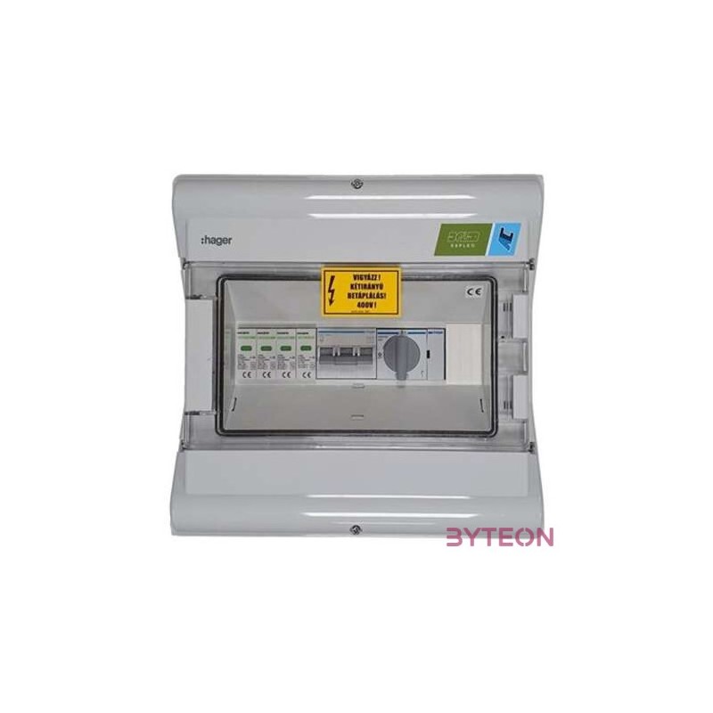 Hager AC doboz 3 fázis, T1T2, 40A