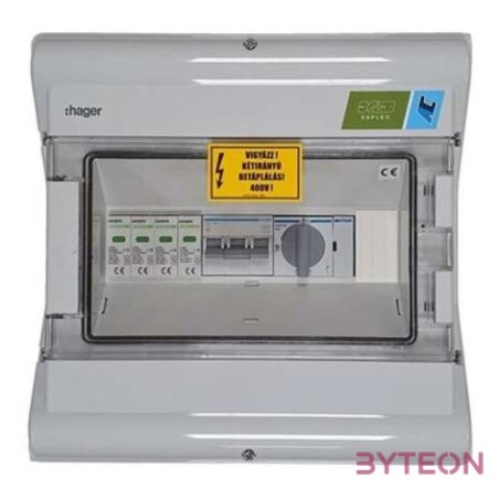 Hager AC doboz 3 fázis, T1T2, 40A