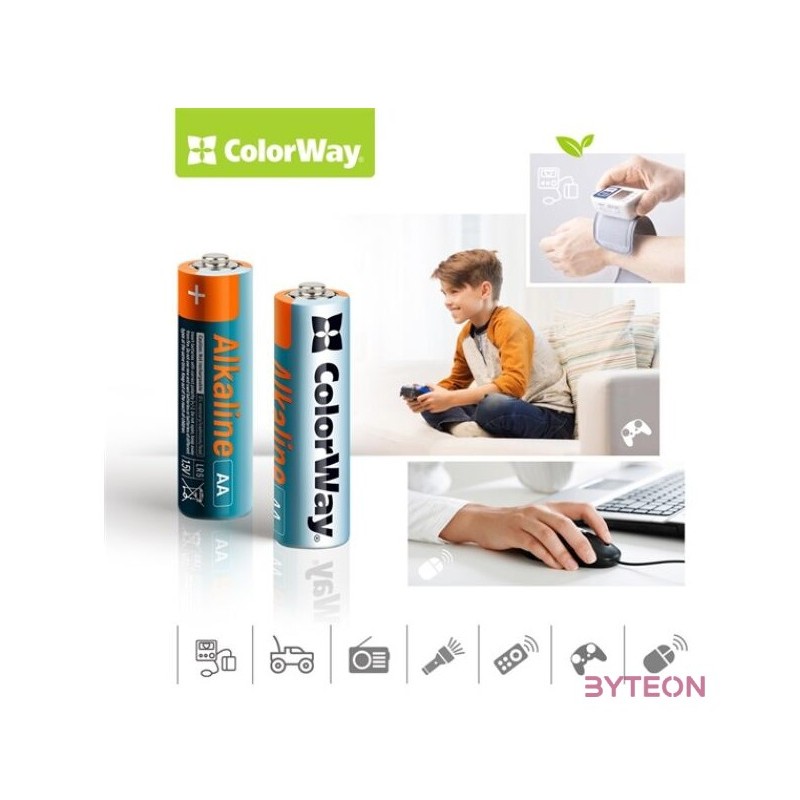 COLORWAY AA alkáli elem, (4 darab)