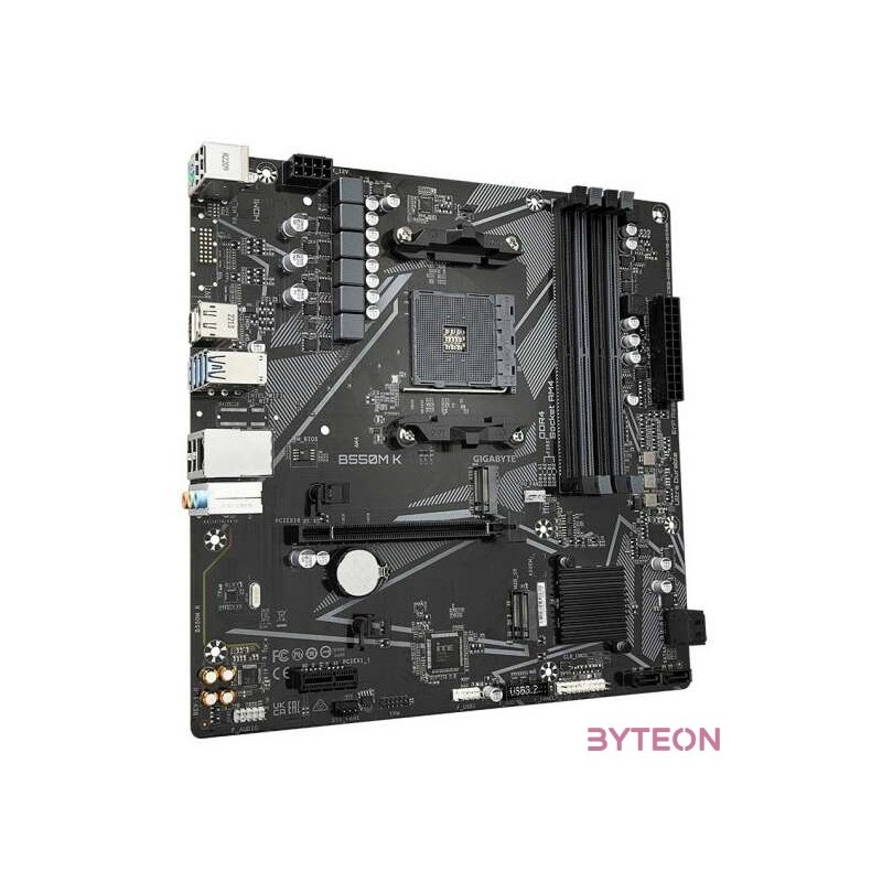 GIGABYTE Alaplap AM4 B550M K AMD B550, mATX