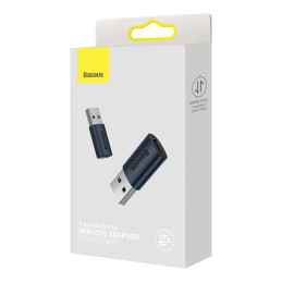 Baseus Ingenuity USB-A – USB-C OTG adapter (kék)