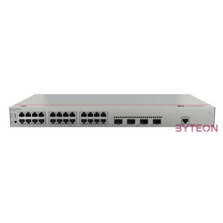 Huawei eKit Switch 24x1000Mbps  4x10GE (SFP)  1konzol port, iStack, Rackes -  S310-24T4X