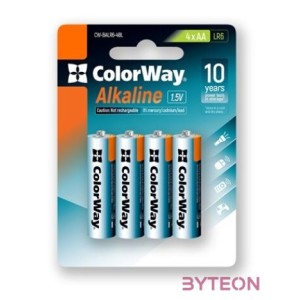 COLORWAY AA alkáli elem, (4 darab)