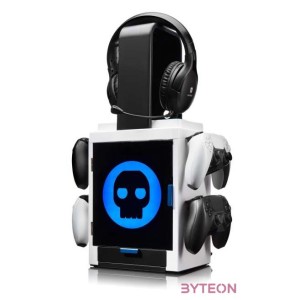 NUMSKULL PS5 Kiegészítő LED-világítású játéktartó szekrényes állvány