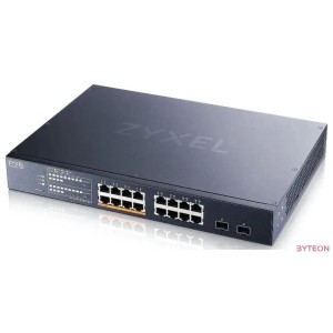 ZYXEL Switch 16-port 2.5GbE, 2 SFP, 8 x PoE 180W  Smart Switch, hybird mode, NebulaFlex Cloud, XMG1915-18EP-EU0101F