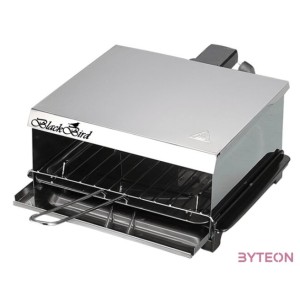 BLACKBIRD BH1552 retro szendvicssütő, beltéri és kültéri használatra, olajleeresztő, 800W, szétszedhető
