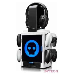 NUMSKULL PS5 Kiegészítő LED-világítású játéktartó szekrényes állvány