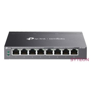 TP-LINK Switch 8x1000Mbps(8xPOE) Fémházas (Omada), DS108GP