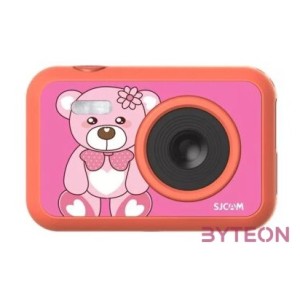 SJCAM Kids Camera FunCam, Bear, 5MP, 1080P felbontás, videó és fotó mód, játék funkció, LCD kijelző, 32GB- ig