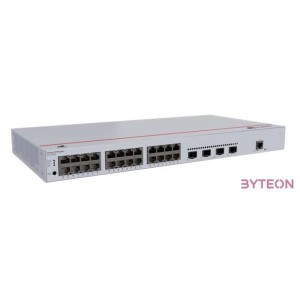 Huawei eKit Switch 24x1000Mbps  4x10GE (SFP)  1konzol port, iStack, Rackes -  S310-24T4X