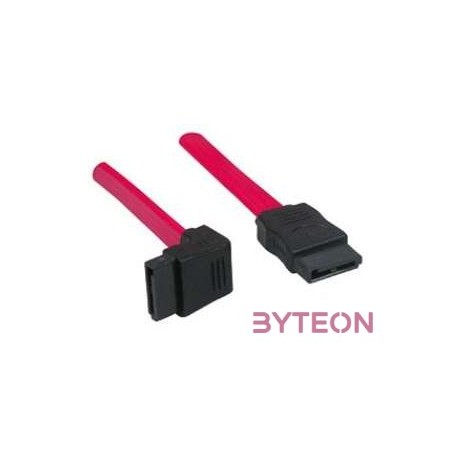 BLACKBIRD Kábel SATA 1m, egyenes  90 fokos csatlakozóval